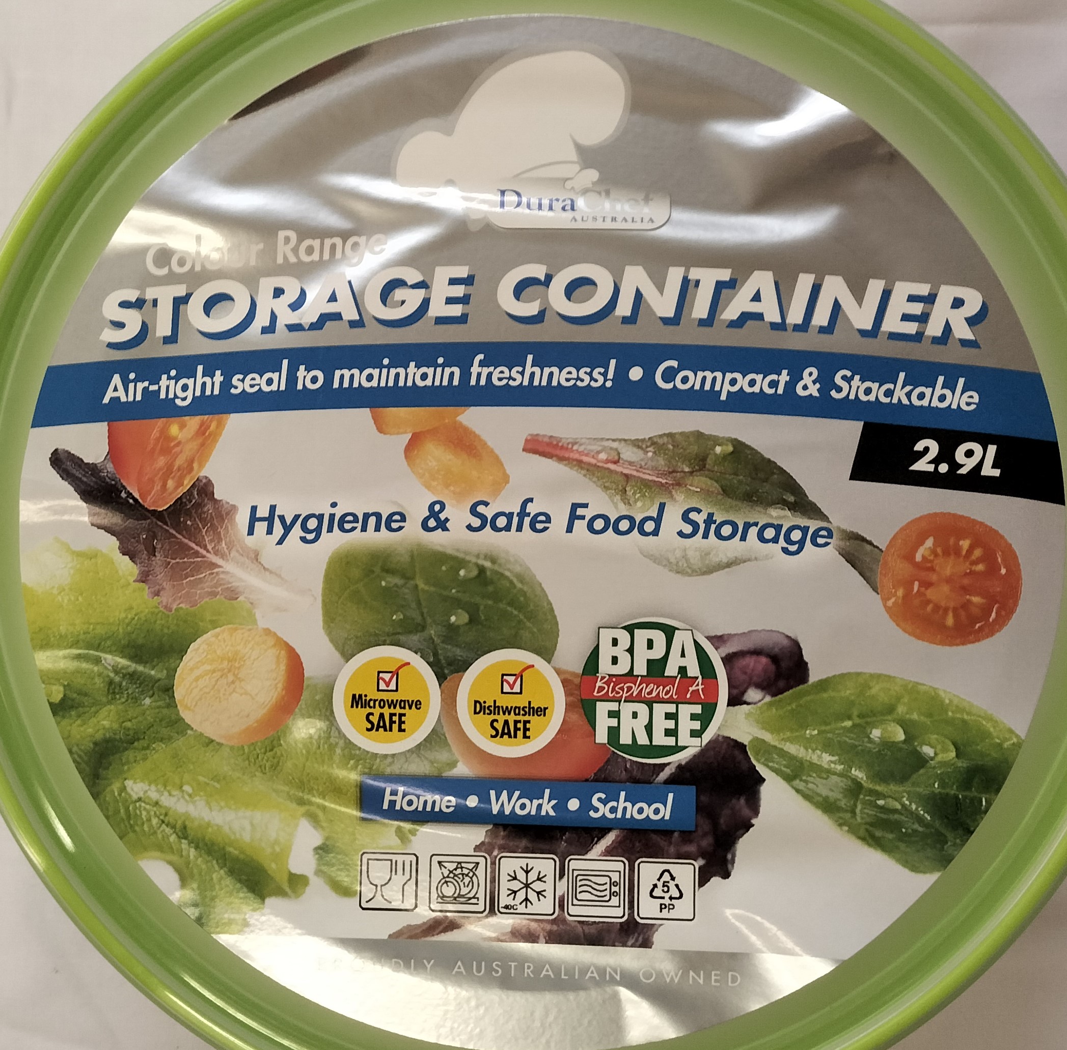 Round Storage Container 2900ml Asst Colours